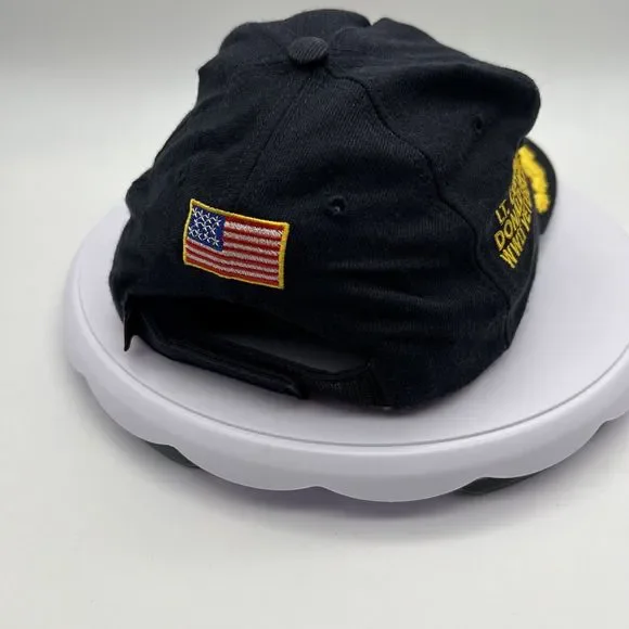 Vintage1980s 1984 U.S. Army Reservist Donald Hume Scrambled Eggs Hat USA Made